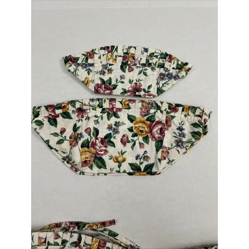 Longaberger Garden of Splendor Basket Liner 4 PC Lot Retired‎ 6220